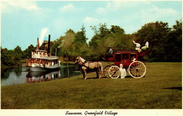 Henry Ford Museum and Greenfield Village - Old Postcard Photo